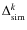 $\Delta^{k}_{\rm sim}$