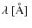 $\lambda {\rm ~[\AA]~}$