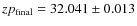 $zp_{\rm final}=32.041\pm0.013$
