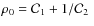 $\rho_0={\cal C}_{1}+1/{\cal C}_2\;$