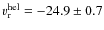 $v^{\rm hel}_{\rm r} = -24.9\pm0.7$