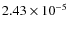 $2.43 \times 10^{-5}$