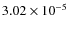 $3.02 \times 10^{-5}$