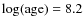 $\log({\rm age})=8.2$