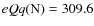 $eQq({\rm N}) = 309.6$