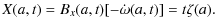 $\displaystyle %
X(a,t) = B_{x}(a,t)[-\dot{\omega}(a,t)] = t\zeta(a).$