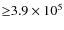 ${\geq}3.9\times 10^{5}$