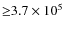 ${\geq}3.7\times 10^{5}$