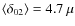 $\langle \delta_{02}\rangle=4.7~\mu$