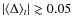 $\vert\langle\Delta\rangle_t\vert \gtrsim 0.05$