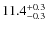 $\rm 11.4_{- 0.3}^{+ 0.3}$