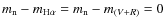 $m_{\rm n} - m_{\rm H\alpha } = m_{\rm n} - m_{(V+R)}=0$