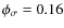 $\phi _\sigma =0.16$