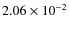 $2.06\times 10^{-2}$