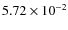 $5.72\times 10^{-2}$