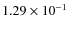 $1.29\times 10^{-1}$