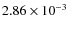 $2.86\times 10^{-3}$