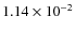 $1.14\times 10^{-2}$