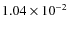 $1.04\times 10^{-2}$