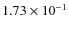 $1.73\times 10^{-1}$