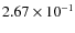 $2.67\times 10^{-1}$