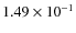 $1.49\times 10^{-1}$