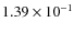 $1.39\times 10^{-1}$