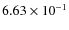 $6.63\times 10^{-1}$