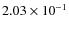 $2.03\times 10^{-1}$