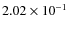 $2.02\times 10^{-1}$