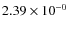 $2.39\times 10^{-0}$