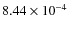 $8.44\times 10^{-4}$