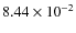 $8.44\times 10^{-2}$