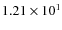 $1.21\times 10^{1} $