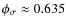 $\phi_\sigma\approx 0.635$
