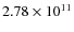 $2.78\times 10^{11} $