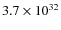 $3.7\times 10^{32}$