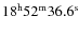 $18^{\rm h}52^{\rm m}36.6^{\rm s}$
