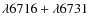 $\lambda 6716 + \lambda 6731$
