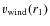 $v_{\rm wind}(r_1)$