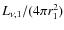 $L_{\nu,1}/(4\pi r_1^2)$