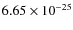 $6.65\times 10^{-25}$