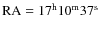${\rm RA} = 17^{\rm h}10^{\rm m}
37^{\rm s}$