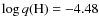 $\log{q(\rm H)}=-4.48$