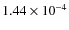 $1.44\times10^{-4}$