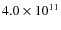 $4.0\times10^{11}$