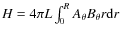 $H=4 \pi L \int_{0}^{R} A_{\theta} B_{\theta} r {\rm d} r$