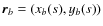 $\vec{r}_b= (x_b(s),y_b(s))$