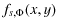 $\displaystyle f_{s,\Phi}(x,y)$