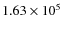 $1.63\times10^5$